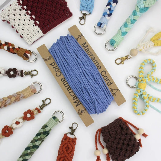 3mm Macrame Cord - 25m Roll 4-strand twisted woven cotton rope