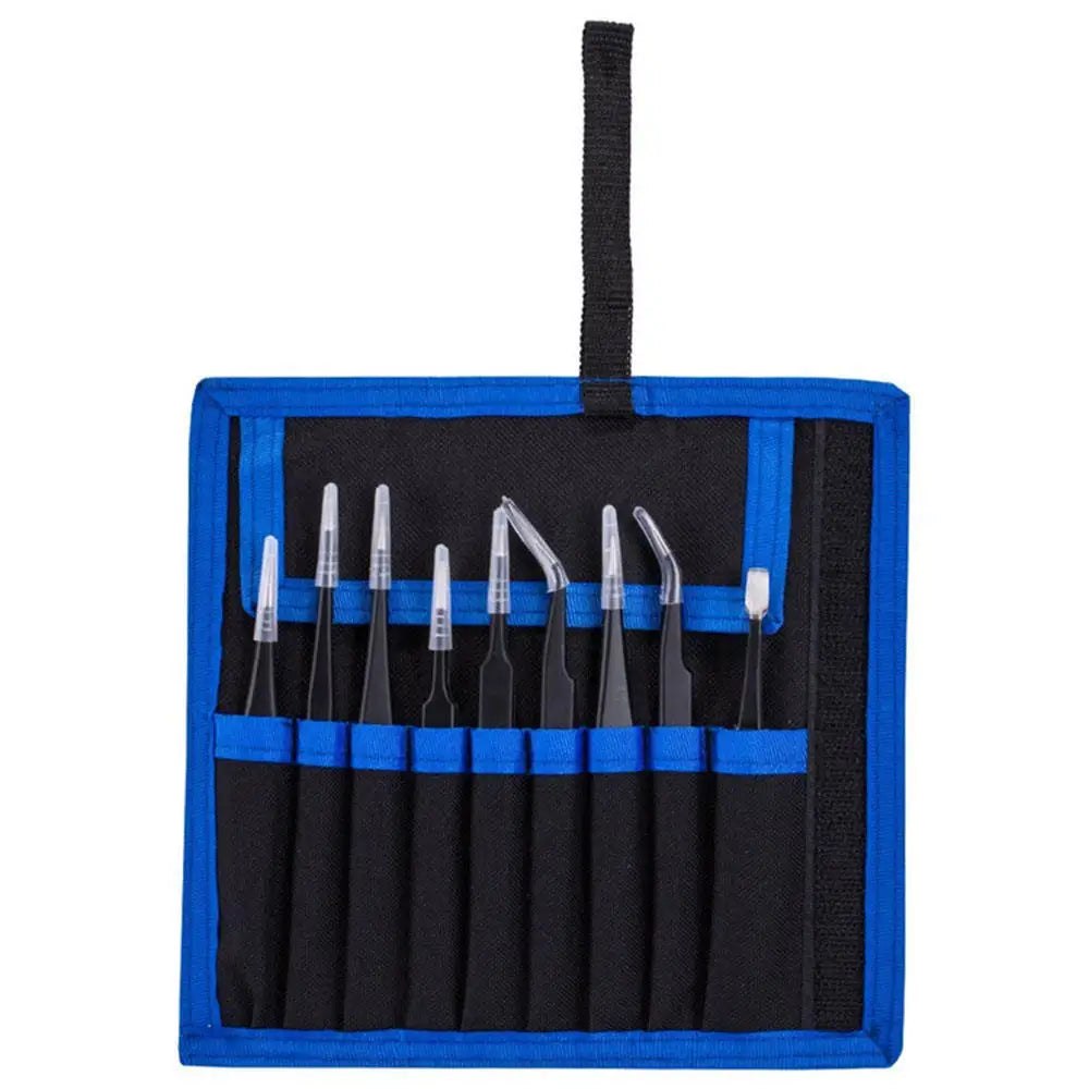 9pcs Diamond Painting Stainless Steel Tweezers Tool Kit