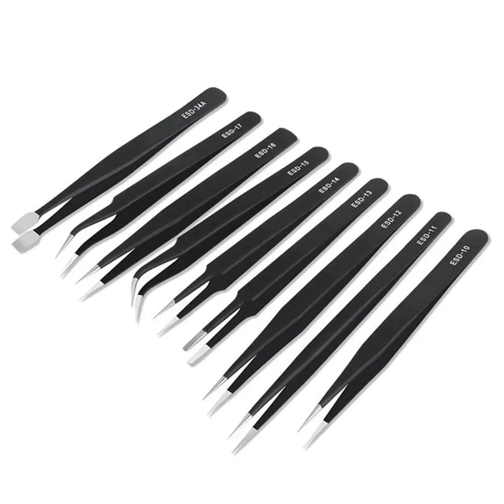 9pcs Diamond Painting Stainless Steel Tweezers Tool Kit