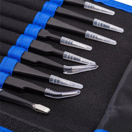 9pcs Diamond Painting Stainless Steel Tweezers Tool Kit