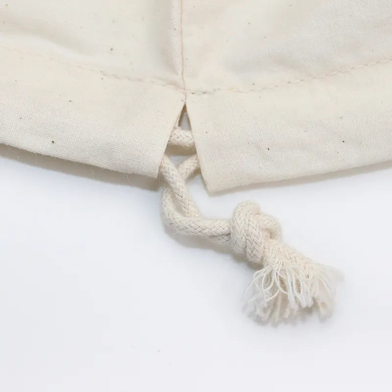 Blank Cotton Laundry Bag with Drawstring