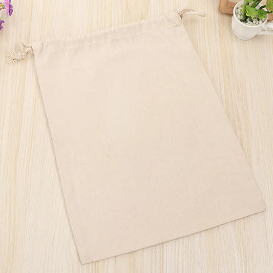 Blank Large Heavy Duty Drawstring Canvas Santa Sacks 50 x 70cm