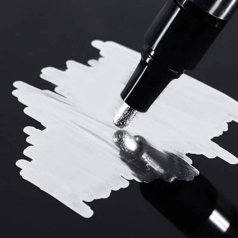 Chrome Mirror Marker Pens - 2mm Bullet Tip - 3 pack