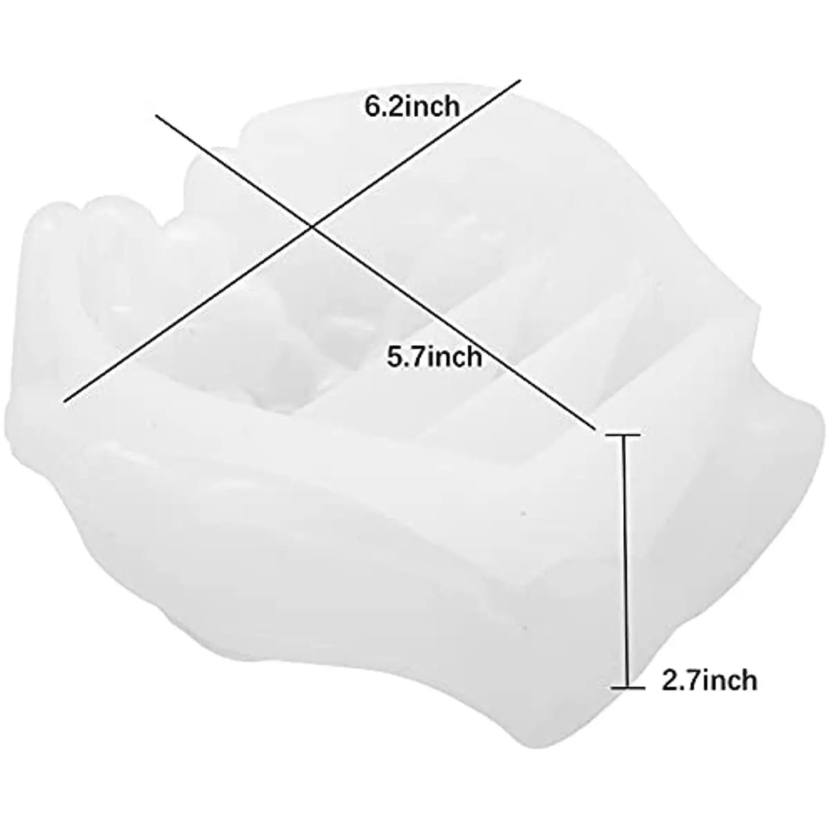 Cupped Hands Silicone Epoxy Resin Casting Mould