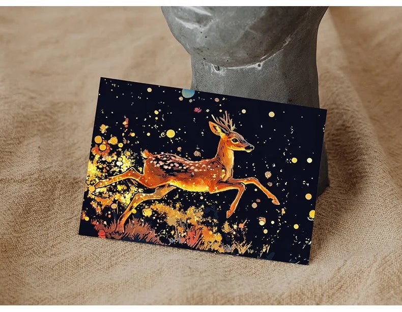 DIY A5 Glow in The Dark Scratch Painting Set - Forest Animals