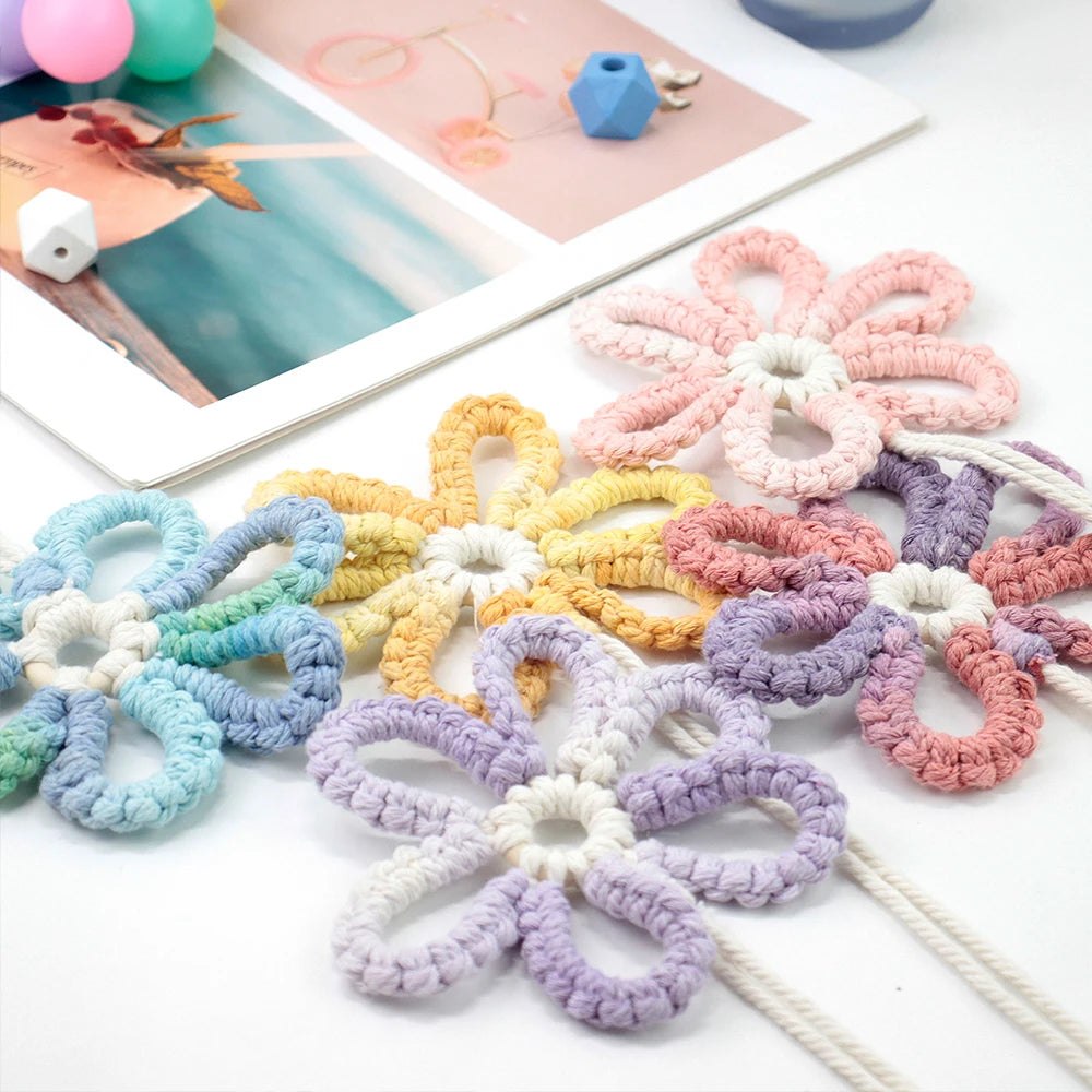DIY Boho Flower Hanging Ornaments Macrame Kit