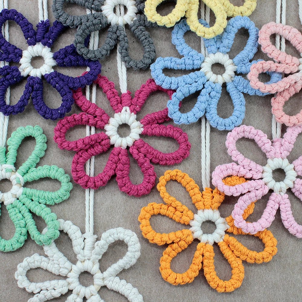 DIY Boho Flower Hanging Ornaments Macrame Kit