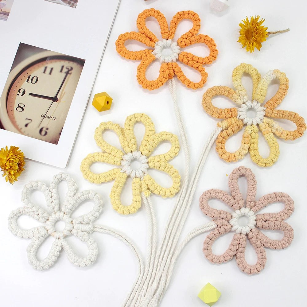 DIY Boho Flower Hanging Ornaments Macrame Kit