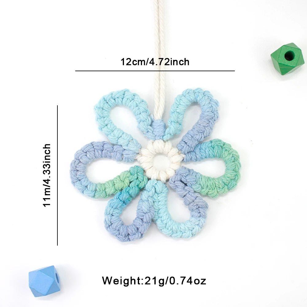 DIY Boho Flower Hanging Ornaments Macrame Kit