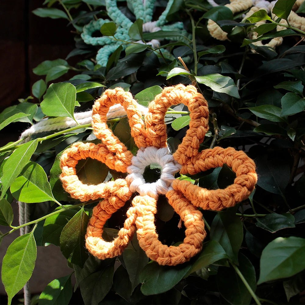 DIY Boho Flower Hanging Ornaments Macrame Kit