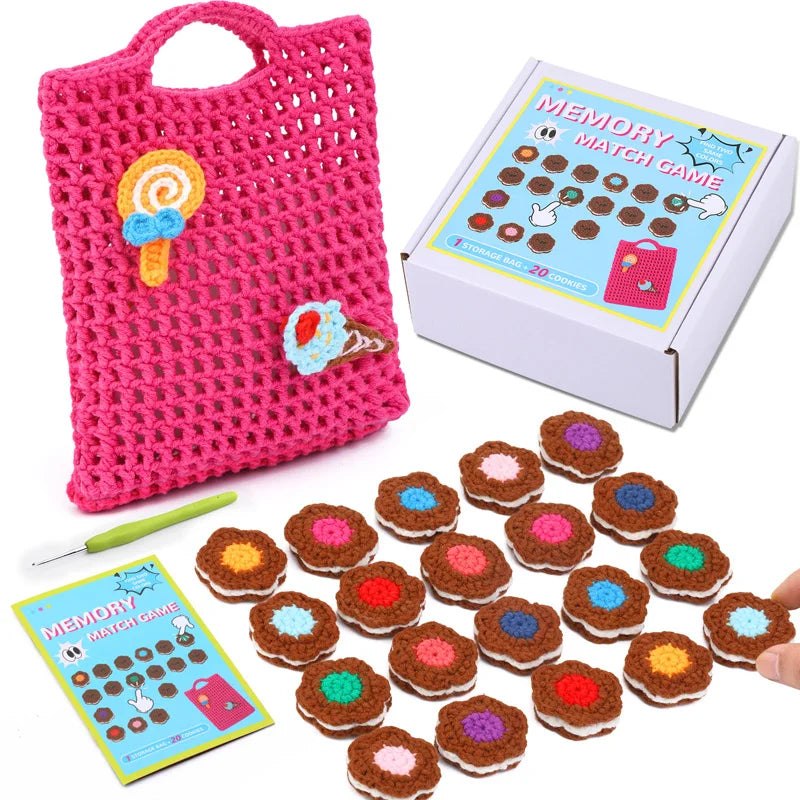 DIY Memory Matching Game Crochet Kit - Cookies