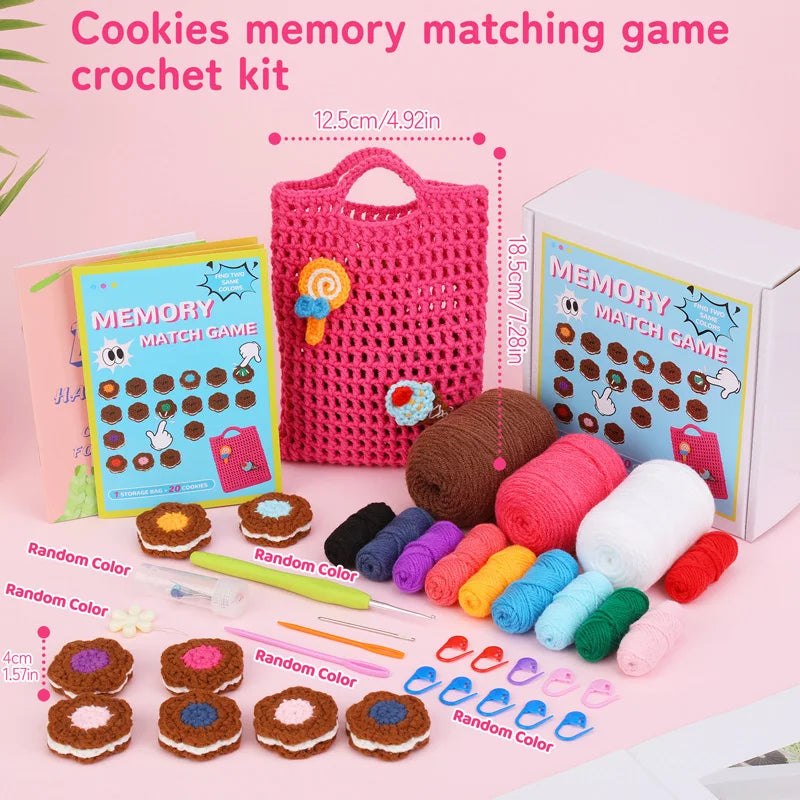 DIY Memory Matching Game Crochet Kit - Cookies