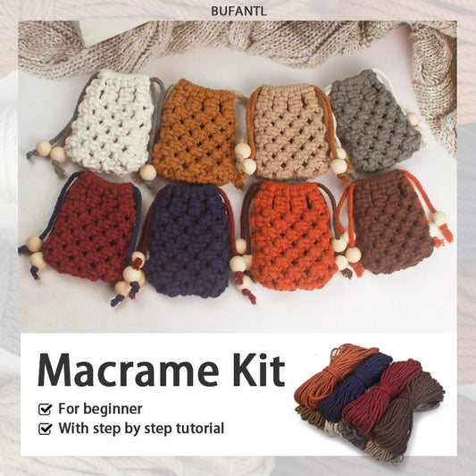 DIY Mini Pouch Macrame Kit
