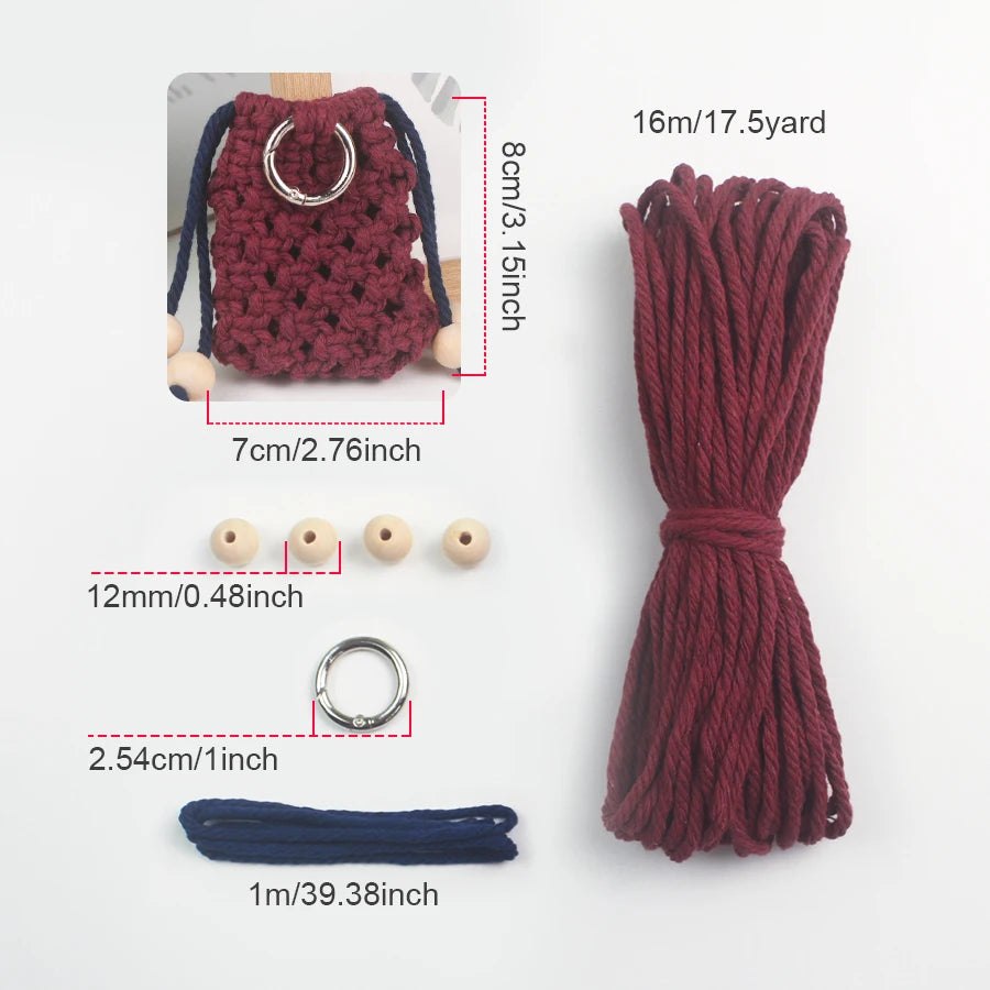 DIY Mini Pouch Macrame Kit