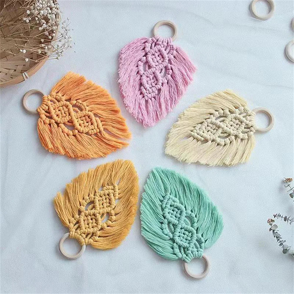 DIY Multicolor Braided Leaves Macramé Beginner Kit