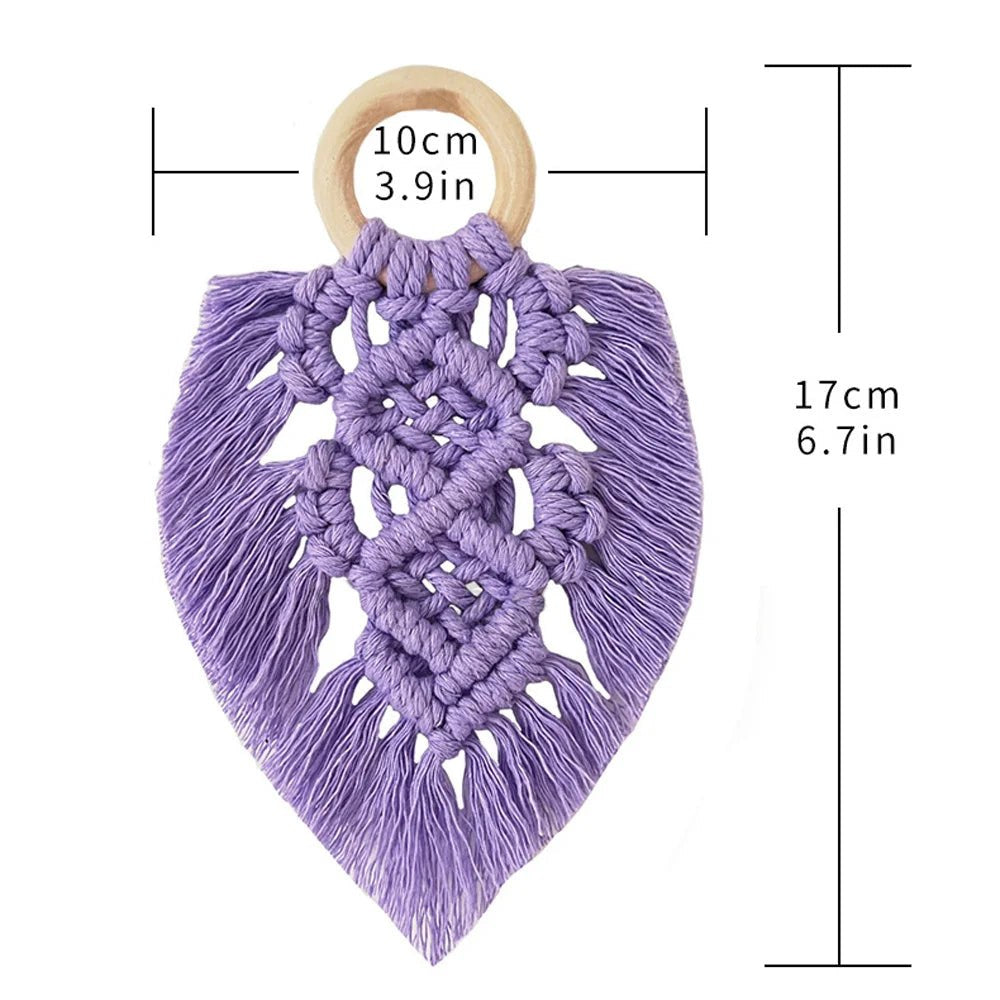 DIY Multicolor Braided Leaves Macramé Beginner Kit