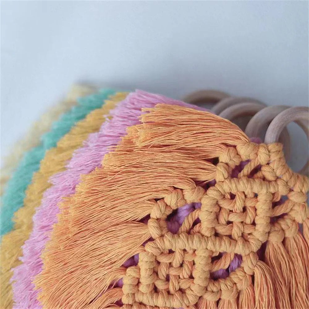 DIY Multicolor Braided Leaves Macramé Beginner Kit