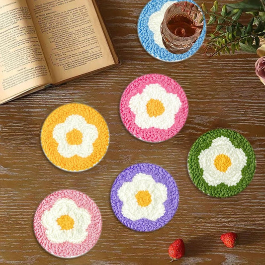 DIY Punch Needle Tufting Coaster Kit - Delightful Daisy's