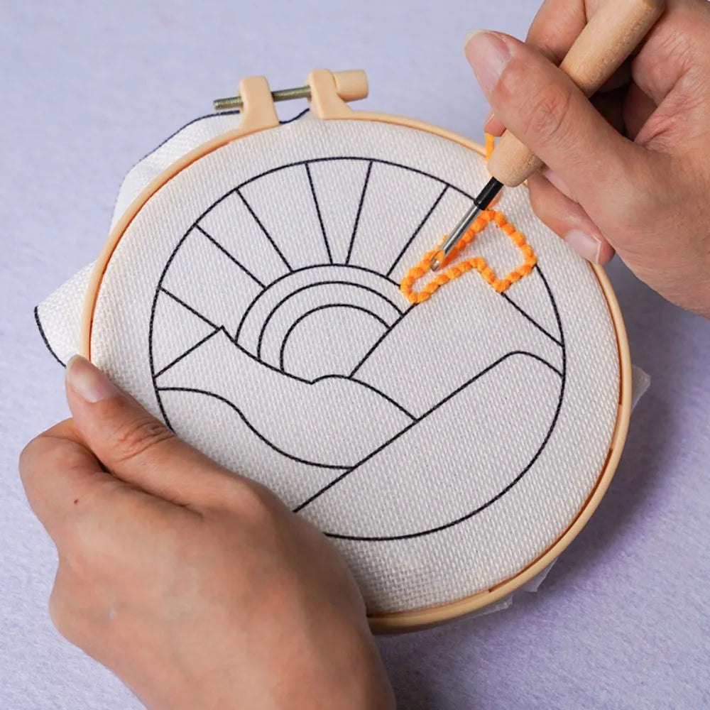 DIY Punch Needle Tufting Coaster Kit - Sunshine Bliss