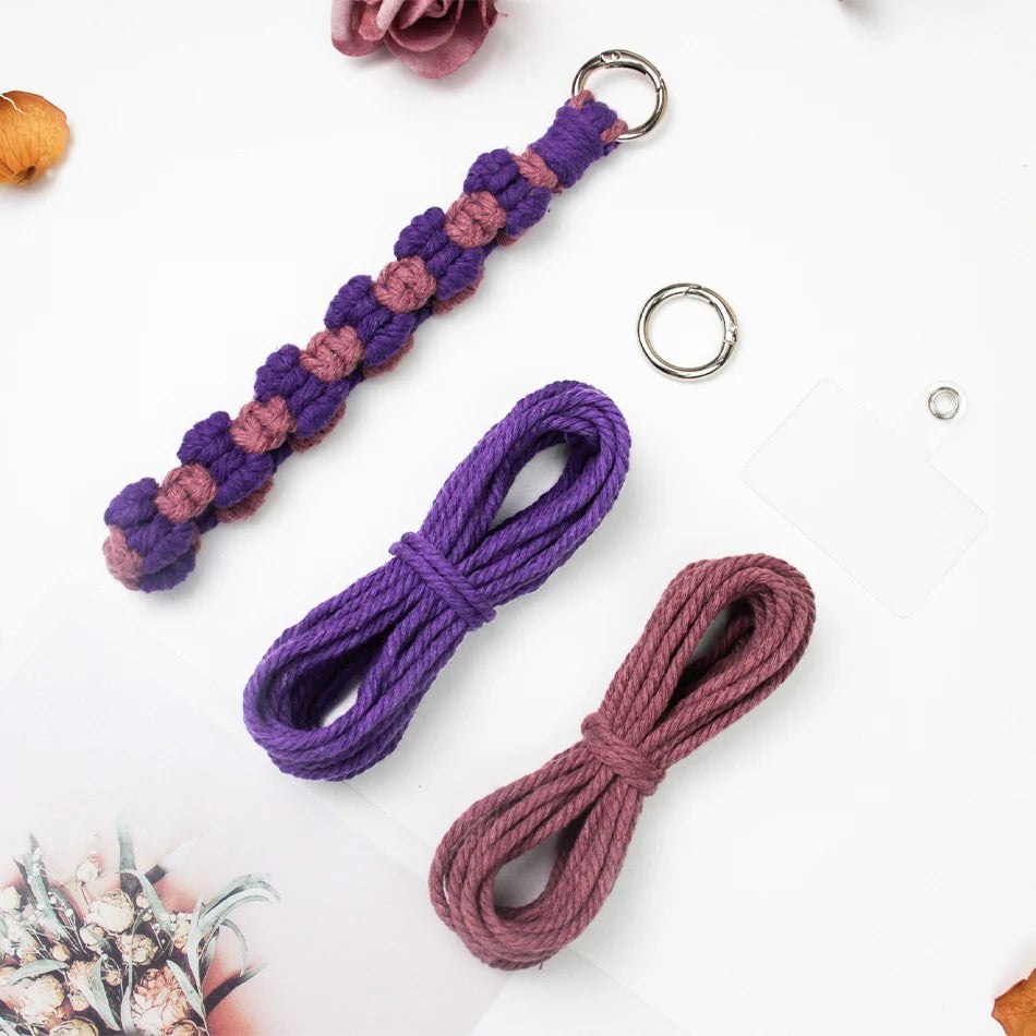 DIY Woven Key Chain Pendant Lanyard Macramé Kit