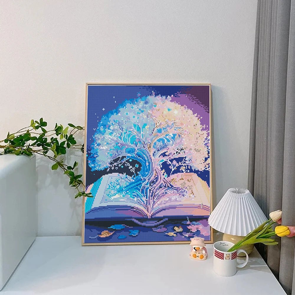 Diamond Painting Kit 5D Mosaic - Mystical Oak Tree Book