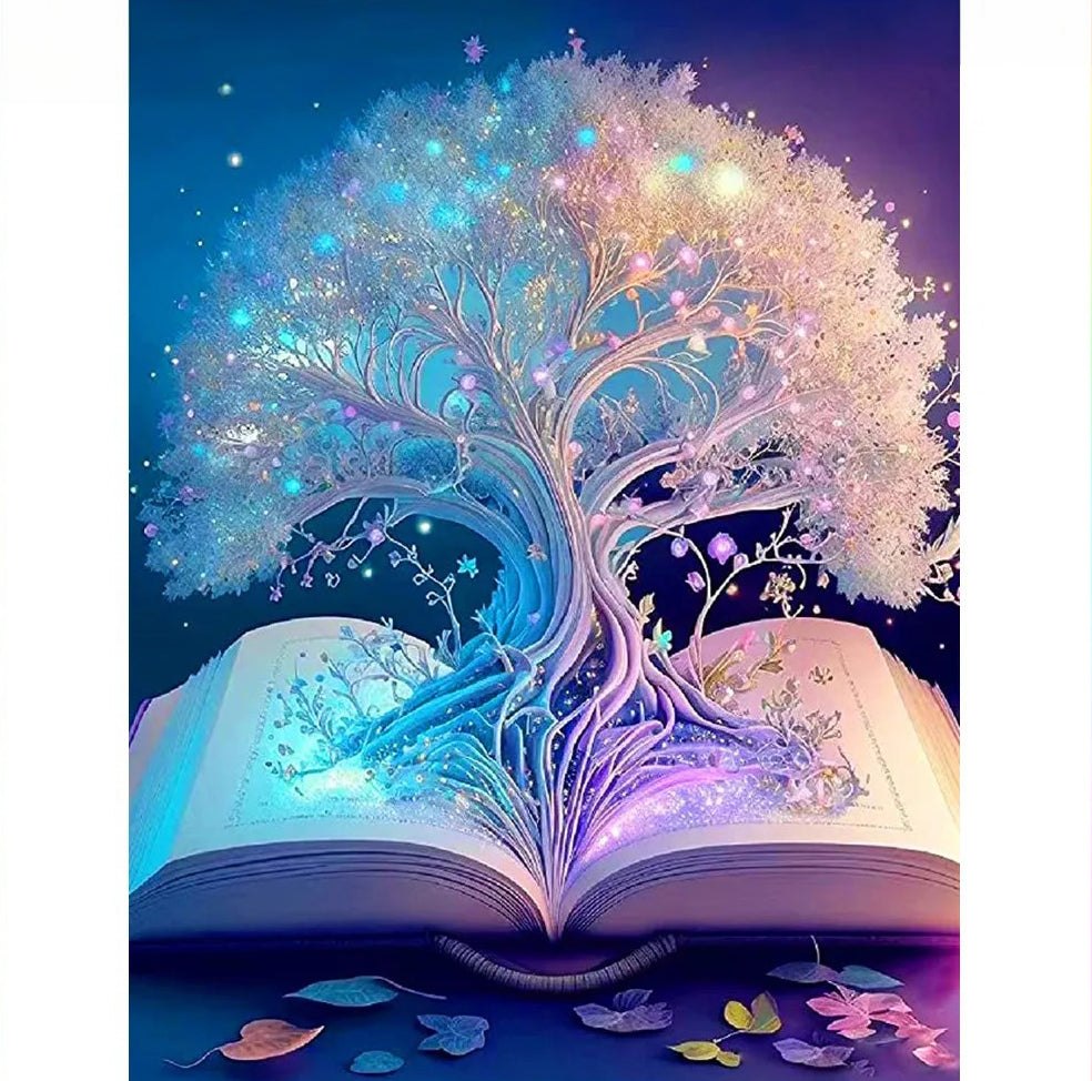 Diamond Painting Kit 5D Mosaic - Mystical Oak Tree Book
