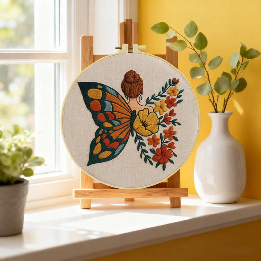 Embroidery DIY Starter Kit - Butterfly Winged Beauty