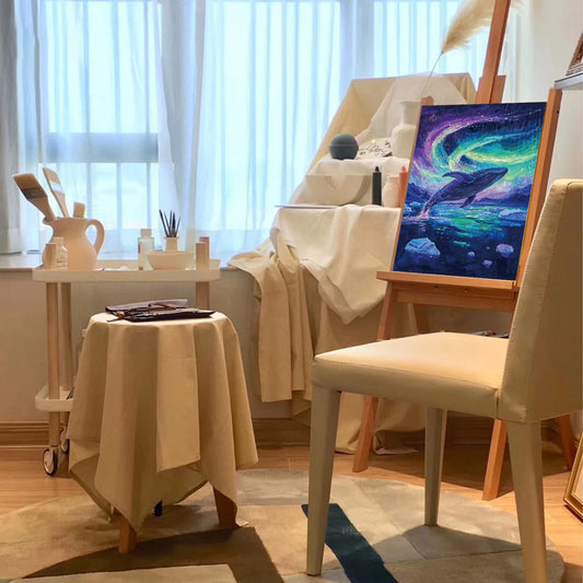 Glow in the Dark DIY Scratch Painting Set 4 Pcs/Set A4 - Whale