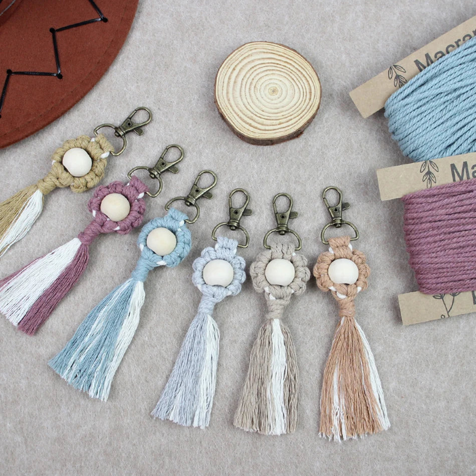 Key Chain Macrame Kits - 6 Patterns