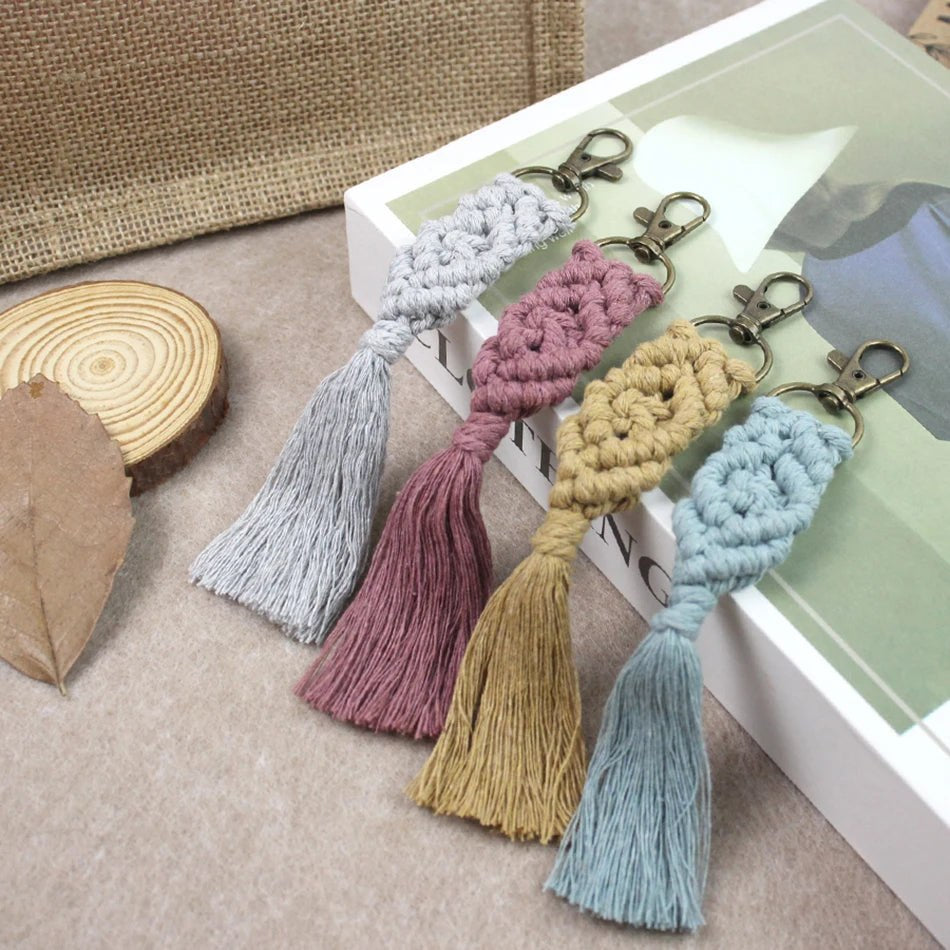 Key Chain Macrame Kits - 6 Patterns