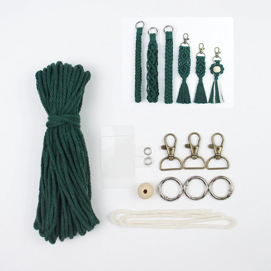 Key Chain Macrame Kits - 6 Patterns