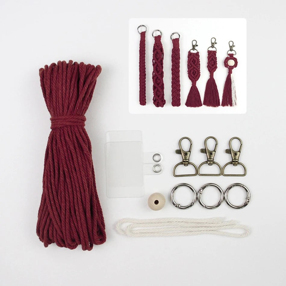 Key Chain Macrame Kits - 6 Patterns