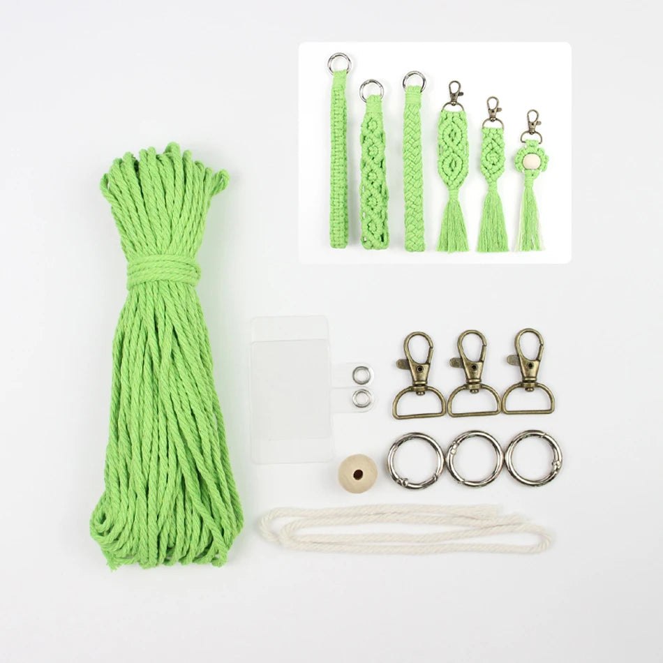 Key Chain Macrame Kits - 6 Patterns