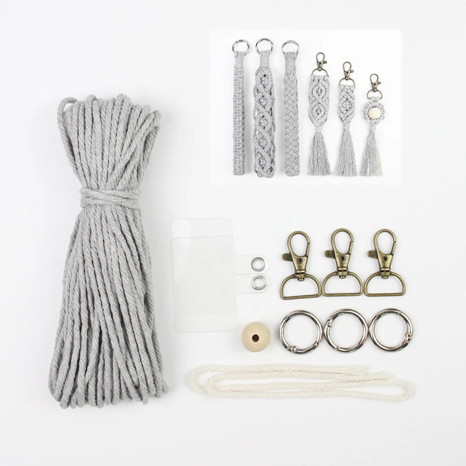 Key Chain Macrame Kits - 6 Patterns