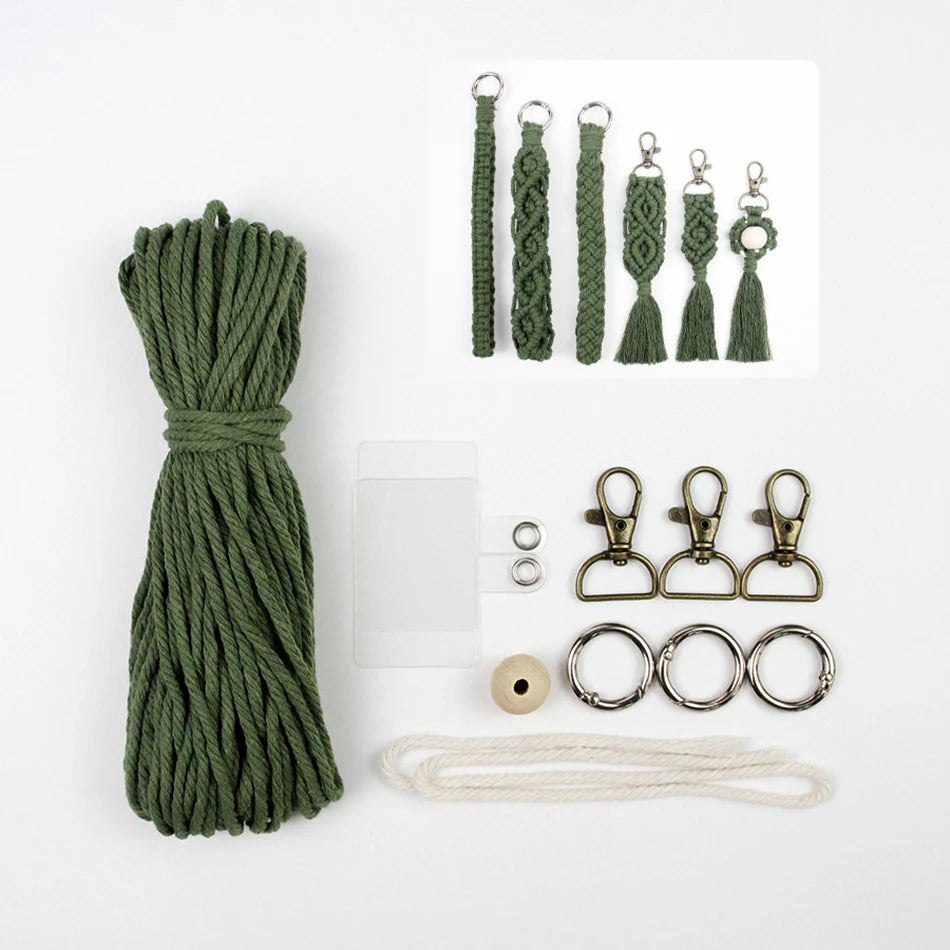 Key Chain Macrame Kits - 6 Patterns