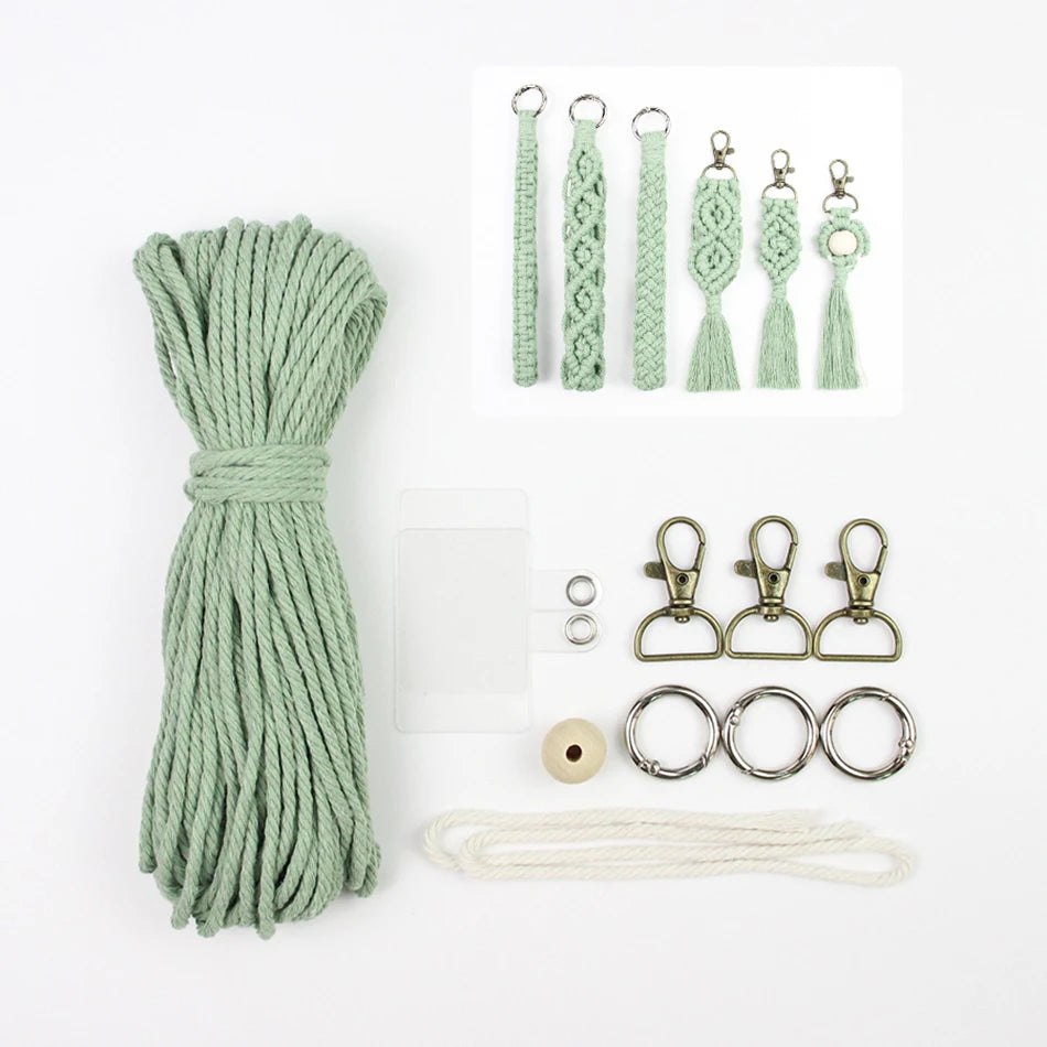 Key Chain Macrame Kits - 6 Patterns
