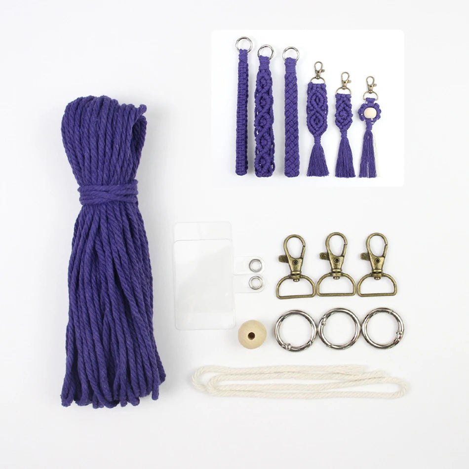 Key Chain Macrame Kits - 6 Patterns