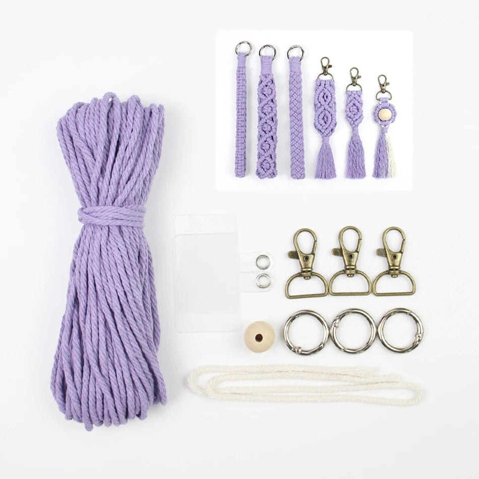 Key Chain Macrame Kits - 6 Patterns