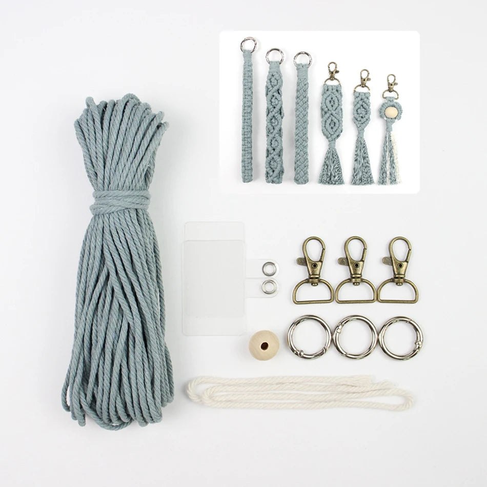 Key Chain Macrame Kits - 6 Patterns