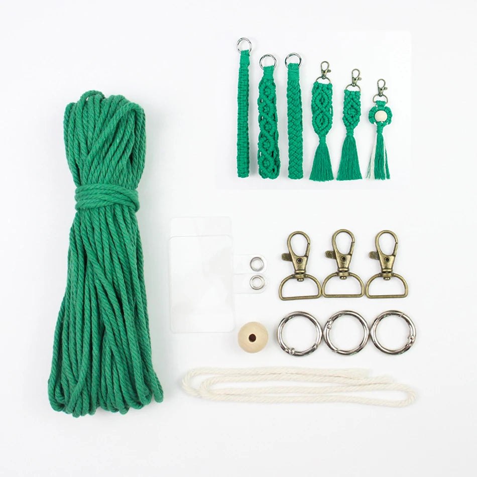 Key Chain Macrame Kits - 6 Patterns