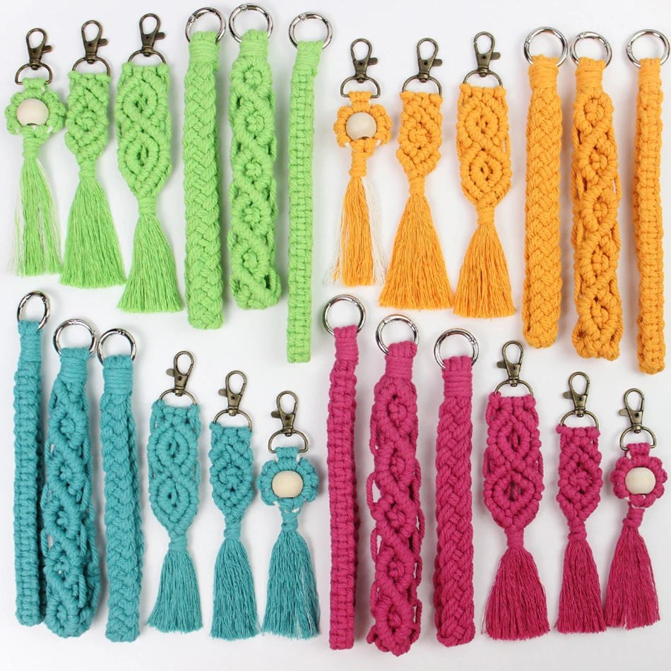 Key Chain Macrame Kits - 6 Patterns