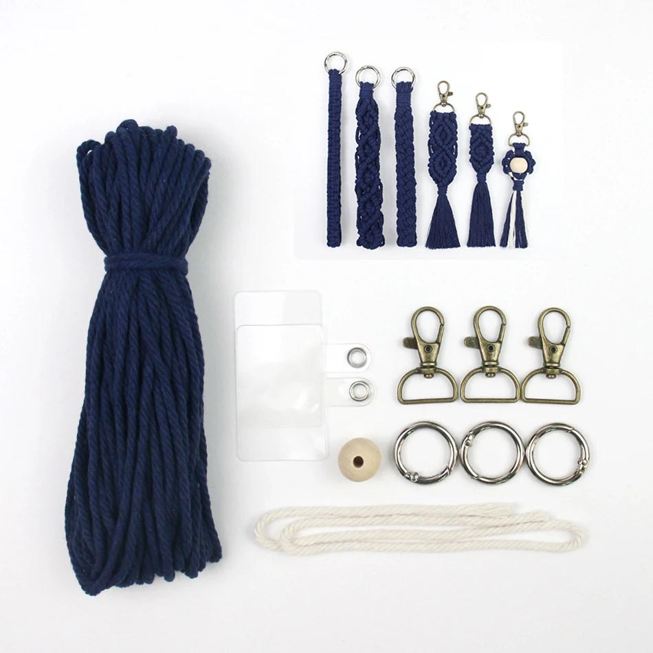 Key Chain Macrame Kits - 6 Patterns