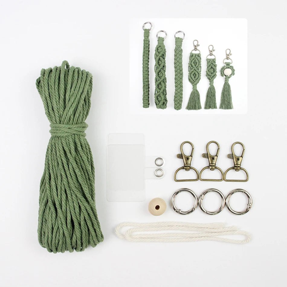 Key Chain Macrame Kits - 6 Patterns