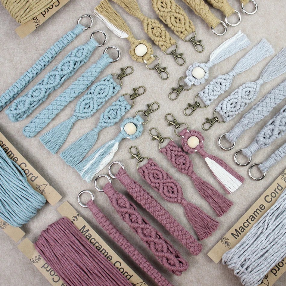 Key Chain Macrame Kits - 6 Patterns