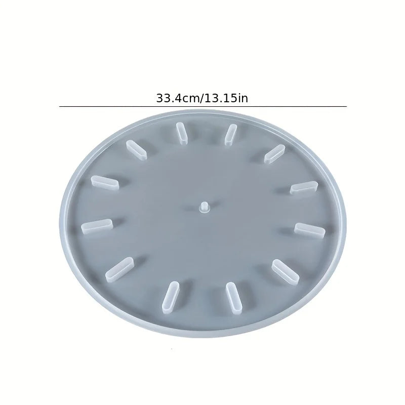 Large Wall Hanging Clock Epoxy Resin Silicone Mould