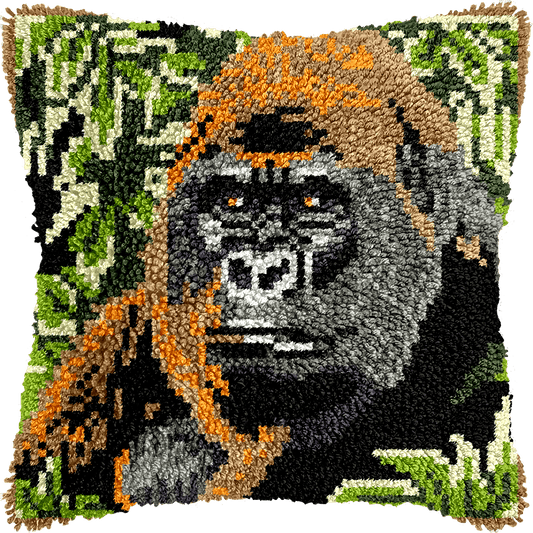 Latch Hook Pillow Making Kit - Grump Gorilla Design