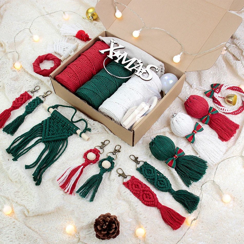 Mega Christmas Decorations DIY Macrame Craft Kit