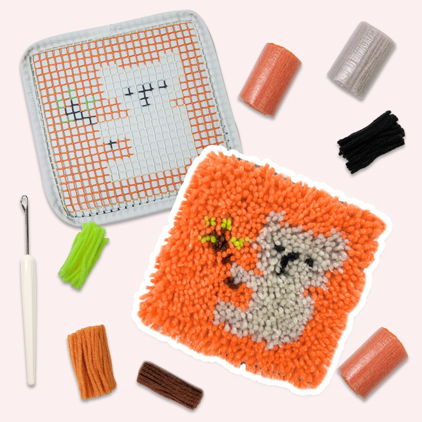Mini Latch Hook Coaster Kits - Cute Koala