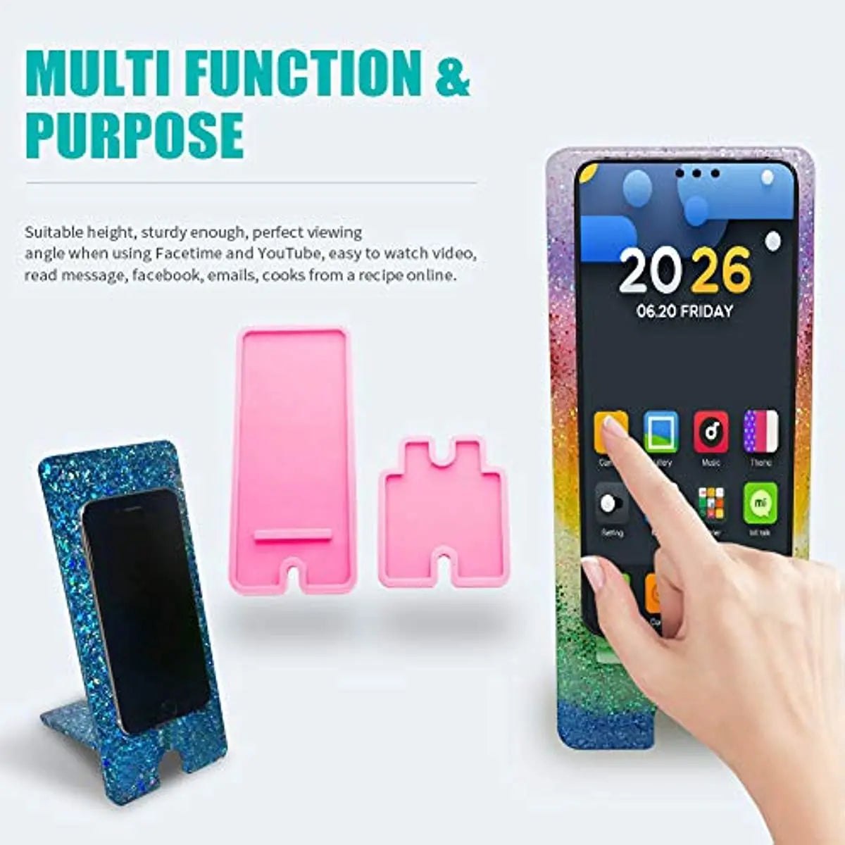 Mobile Phone Stand Bracket Holder Resin Silicone Mould