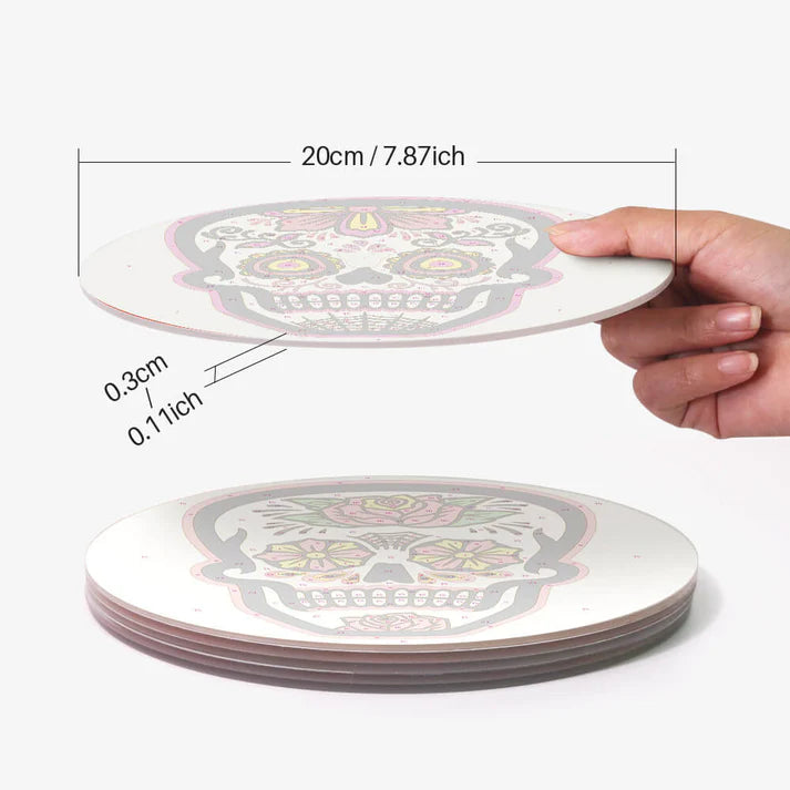 Paint & Sip Party Pack Paint By Numbers Placemat Pack - Sugar Skulls